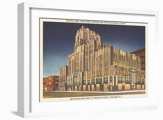 Power Company Building, Syracuse-null-Framed Art Print