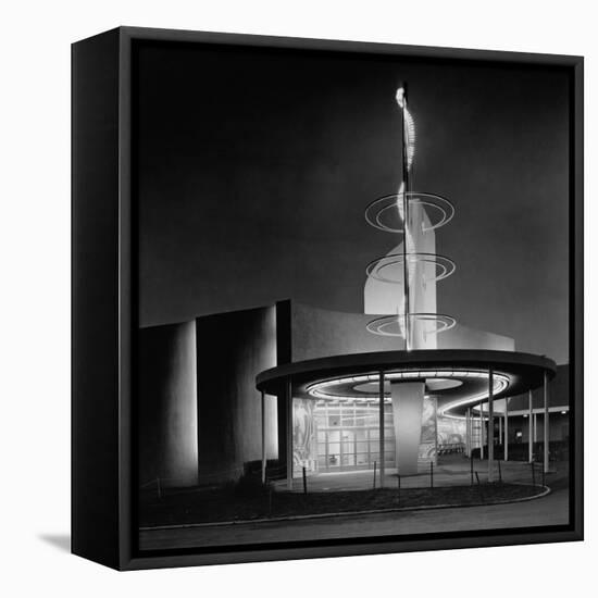 Power Distribution Building at the 1939 World's Fair-null-Framed Stretched Canvas