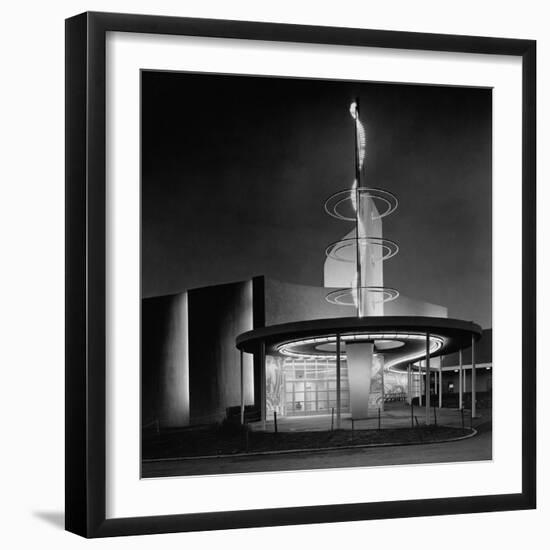 Power Distribution Building at the 1939 World's Fair-null-Framed Photographic Print