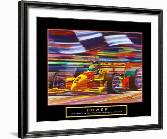 Power: Formula 1-Bill Hall-Framed Art Print