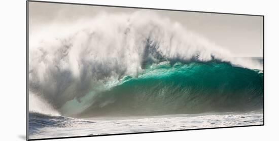Power-Giant wave breaking off the Na Pali coast of Kauai, Hawaii-Mark A Johnson-Mounted Photographic Print