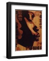 Power Kiss-Abstract Graffiti-Framed Premium Giclee Print