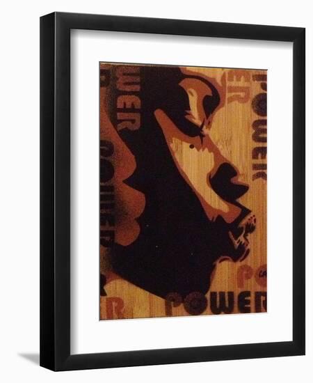 Power Kiss-Abstract Graffiti-Framed Premium Giclee Print