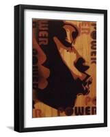 Power Kiss-Abstract Graffiti-Framed Giclee Print