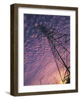 Power Line Tower-Mitch Diamond-Framed Photographic Print