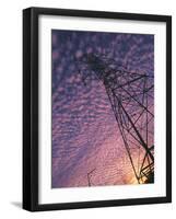 Power Line Tower-Mitch Diamond-Framed Photographic Print