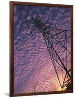 Power Line Tower-Mitch Diamond-Framed Photographic Print