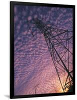 Power Line Tower-Mitch Diamond-Framed Photographic Print