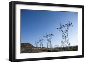 Power Lines, Ground Coulee Dam, Washington-Paul Souders-Framed Photographic Print