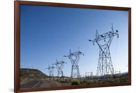 Power Lines, Ground Coulee Dam, Washington-Paul Souders-Framed Photographic Print