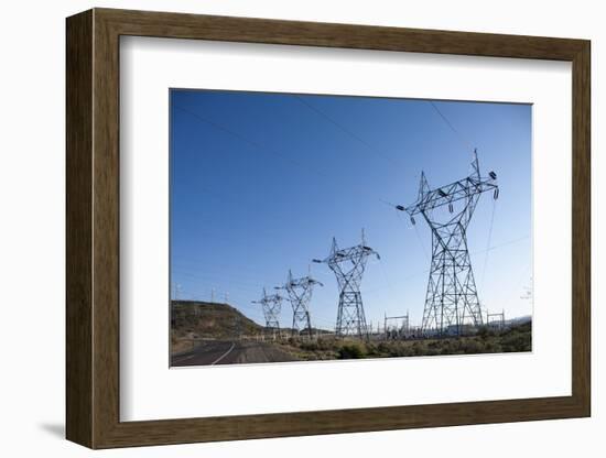 Power Lines, Ground Coulee Dam, Washington-Paul Souders-Framed Photographic Print