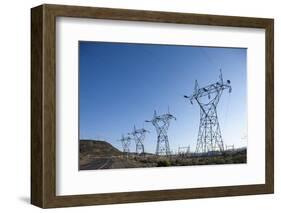 Power Lines, Ground Coulee Dam, Washington-Paul Souders-Framed Photographic Print