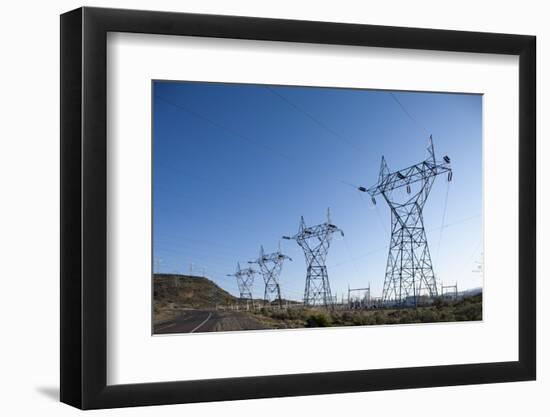 Power Lines, Ground Coulee Dam, Washington-Paul Souders-Framed Photographic Print