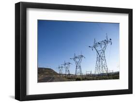 Power Lines, Ground Coulee Dam, Washington-Paul Souders-Framed Photographic Print