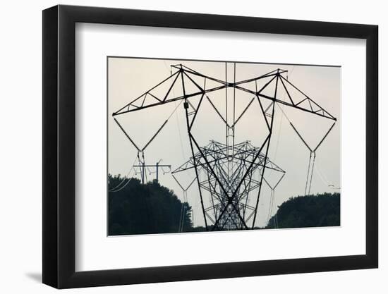 Power Lines, Mount Storm, West Virginia-Paul Souders-Framed Photographic Print