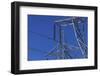 Power lines on pylons near town of Maupin, Deschutes River, Central Oregon, USA-Stuart Westmorland-Framed Photographic Print
