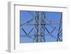 Power lines on pylons near town of Maupin, Deschutes River, Central Oregon, USA-Stuart Westmorland-Framed Photographic Print