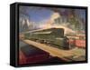 Power' Locomotive, 1945-null-Framed Stretched Canvas