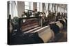 Power Looms Inside the Boott Cotton Mills, Lowell National Historical Park, Massachusetts-null-Stretched Canvas