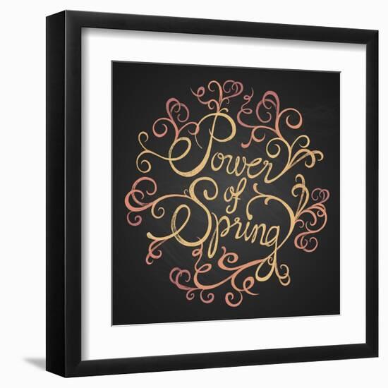 Power of Spring - Quotes on Florist Circle-ONiONAstudio-Framed Art Print