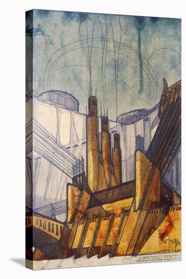 Power Plant, 1914-Antonio Sant'Elia-Stretched Canvas