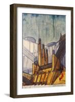 Power Plant, 1914-Antonio Sant'Elia-Framed Giclee Print