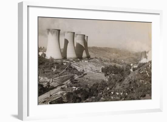 Power Plant on Hillside-null-Framed Photographic Print