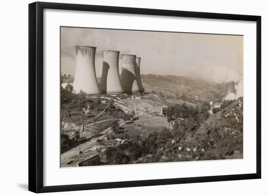 Power Plant on Hillside-null-Framed Photographic Print