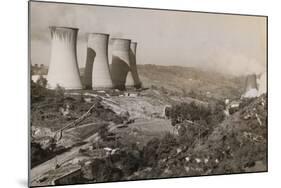 Power Plant on Hillside-null-Mounted Photographic Print