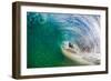 Power Play-Wave breaking off a beach, Na Pali Coast, Kauai, Hawaii, USA-Mark A Johnson-Framed Photographic Print