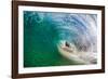 Power Play-Wave breaking off a beach, Na Pali Coast, Kauai, Hawaii, USA-Mark A Johnson-Framed Photographic Print