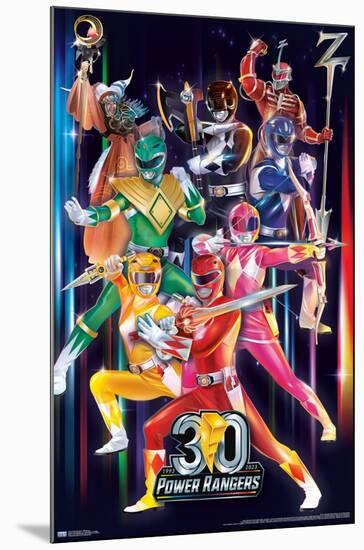 Power Rangers - 30th Group-Trends International-Mounted Poster