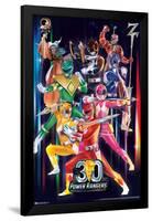 Power Rangers - 30th Group-Trends International-Framed Poster