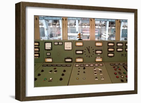 Power Station Controls-Nathan Wright-Framed Photographic Print