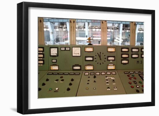 Power Station Controls-Nathan Wright-Framed Photographic Print