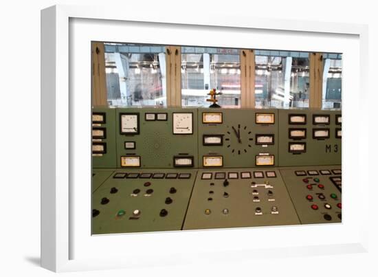 Power Station Controls-Nathan Wright-Framed Photographic Print