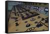 Power Station Controls-Nathan Wright-Framed Stretched Canvas