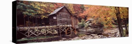 Power Station in a Forest, Glade Creek Grist Mill, Babcock State Park, West Virginia, USA-null-Stretched Canvas