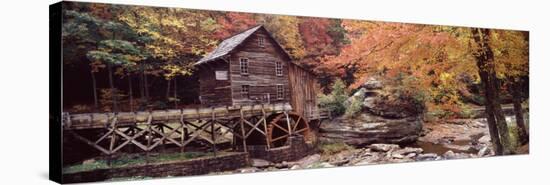 Power Station in a Forest, Glade Creek Grist Mill, Babcock State Park, West Virginia, USA-null-Stretched Canvas