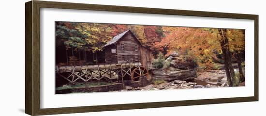 Power Station in a Forest, Glade Creek Grist Mill, Babcock State Park, West Virginia, USA-null-Framed Photographic Print