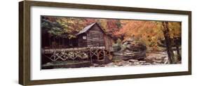 Power Station in a Forest, Glade Creek Grist Mill, Babcock State Park, West Virginia, USA-null-Framed Photographic Print