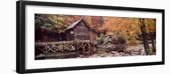 Power Station in a Forest, Glade Creek Grist Mill, Babcock State Park, West Virginia, USA-null-Framed Photographic Print