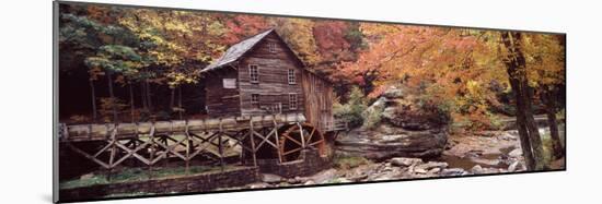 Power Station in a Forest, Glade Creek Grist Mill, Babcock State Park, West Virginia, USA-null-Mounted Photographic Print