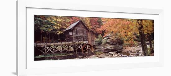 Power Station in a Forest, Glade Creek Grist Mill, Babcock State Park, West Virginia, USA-null-Framed Photographic Print