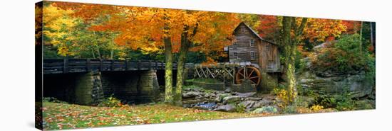 Power Station in a Forest, Glade Creek Grist Mill, Babcock State Park, West Virginia, USA-null-Stretched Canvas