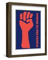 Power To The People - Black Panther Party-Pacifica Island Art-Framed Art Print