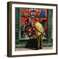 "Power Tool Window Shopping", November 10, 1951-Stevan Dohanos-Framed Giclee Print