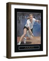 Power-null-Framed Art Print