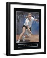 Power-null-Framed Art Print