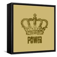 Power-null-Framed Stretched Canvas